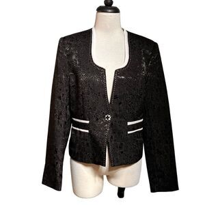Georgiou NWT Shimmery Textured Dressy Blazer Jacket Size Large